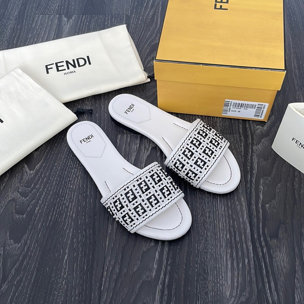 Fendi woven leather sandals